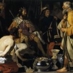 Solón, el jurista griego, ante el Rey Creso - Pintura