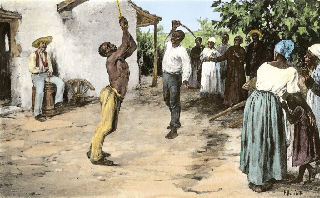 Castigo físico aplicado a los esclavos en los Estados Unidos de América